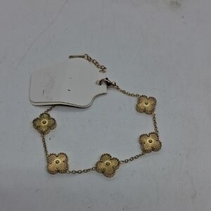 NWT Gold Clover Designer Bracelet